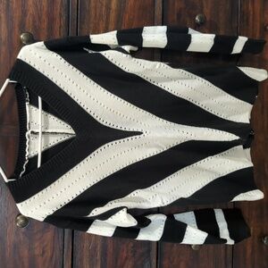 Black And White Lightweight Sweater